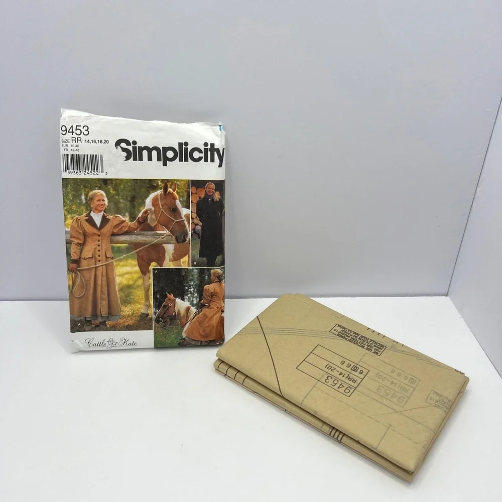 Vintage Simplicity Cattle Kate Carriage and Buggy Coat 14-20 Sewing Pattern 9453